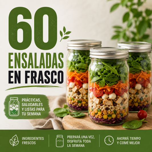 60 Ensaladas en Frasco - 7 días en tu heladera